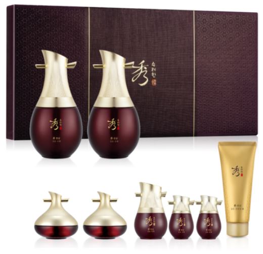 数千サム船乳基礎化粧品セット 高麗人参 高麗人参 漢方スキンケア 韓国化粧品 紅参化粧品 ツヤ肌 高濃縮エッセンス 水分補給 プレミアム韓方ライン 高濃縮エッセンス バリア機能強化 栄養補給