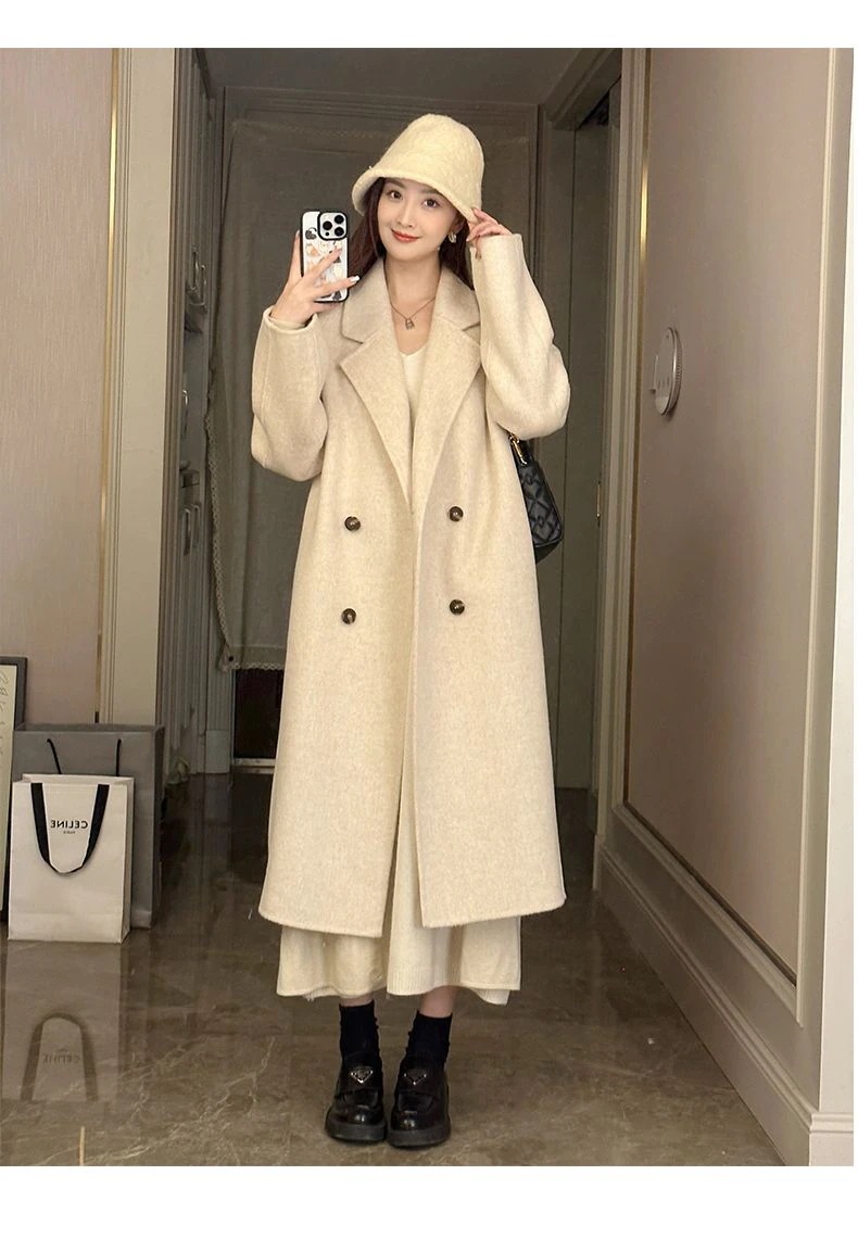 アウタートレンチコートチェスターコート ゆったり大きいサイズ 通勤 ジャケットトップス厚手体型カバー 怠惰な風 ロングコートラシャアウターレディース 2025春季アウター トレンチコートセミロング丈気 アウタートレンチコートチェスターコート ゆったり大きいサイズ 通勤 ジャケットトップス厚手体型カバー 怠惰な風 ロングコートラシャアウターレディース 2025春季アウター トレンチコートセミロング丈気