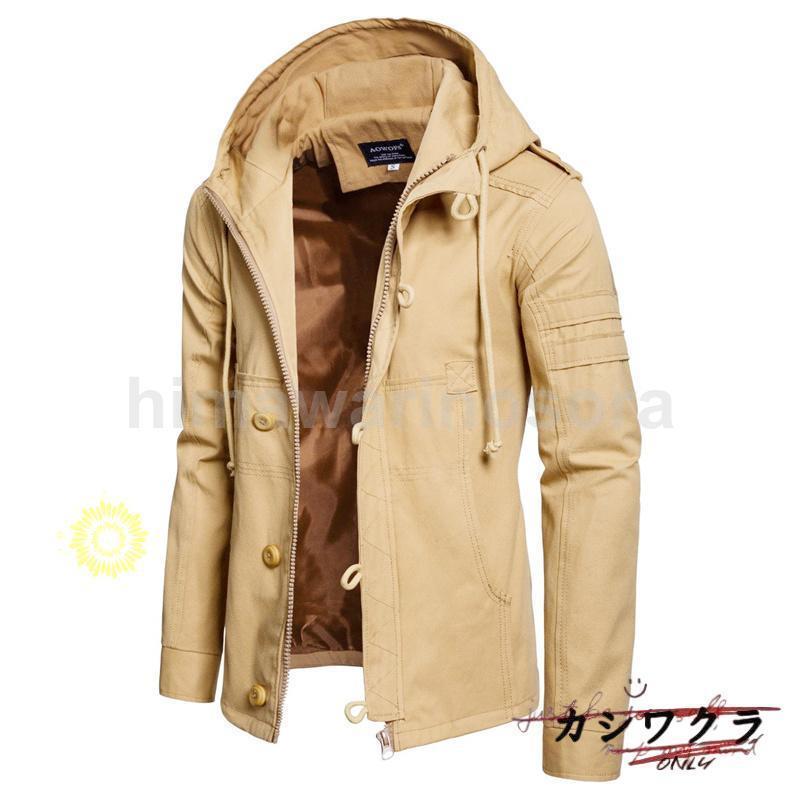 ダウンジャケット メンズ 中綿ジャケット 中綿コート フード付き 防風 防寒ジャケット ング 厚手 アウター 防寒着 綿入れ 防風 冬服 秋冬