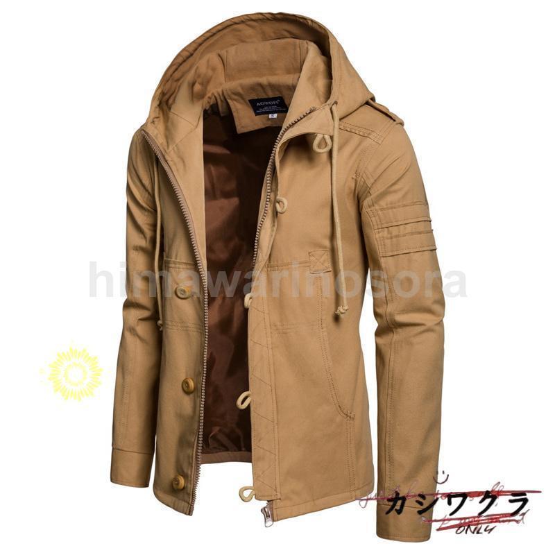 ダウンジャケット メンズ 中綿ジャケット 中綿コート フード付き 防風 防寒ジャケット ング 厚手 アウター 防寒着 綿入れ 防風 冬服 秋冬