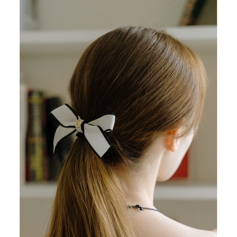 HAS 5/22 配送 HA042 Classic Ribbon hairband white o HAS 5/22 配送 HA042 Classic Ribbon hairband white o