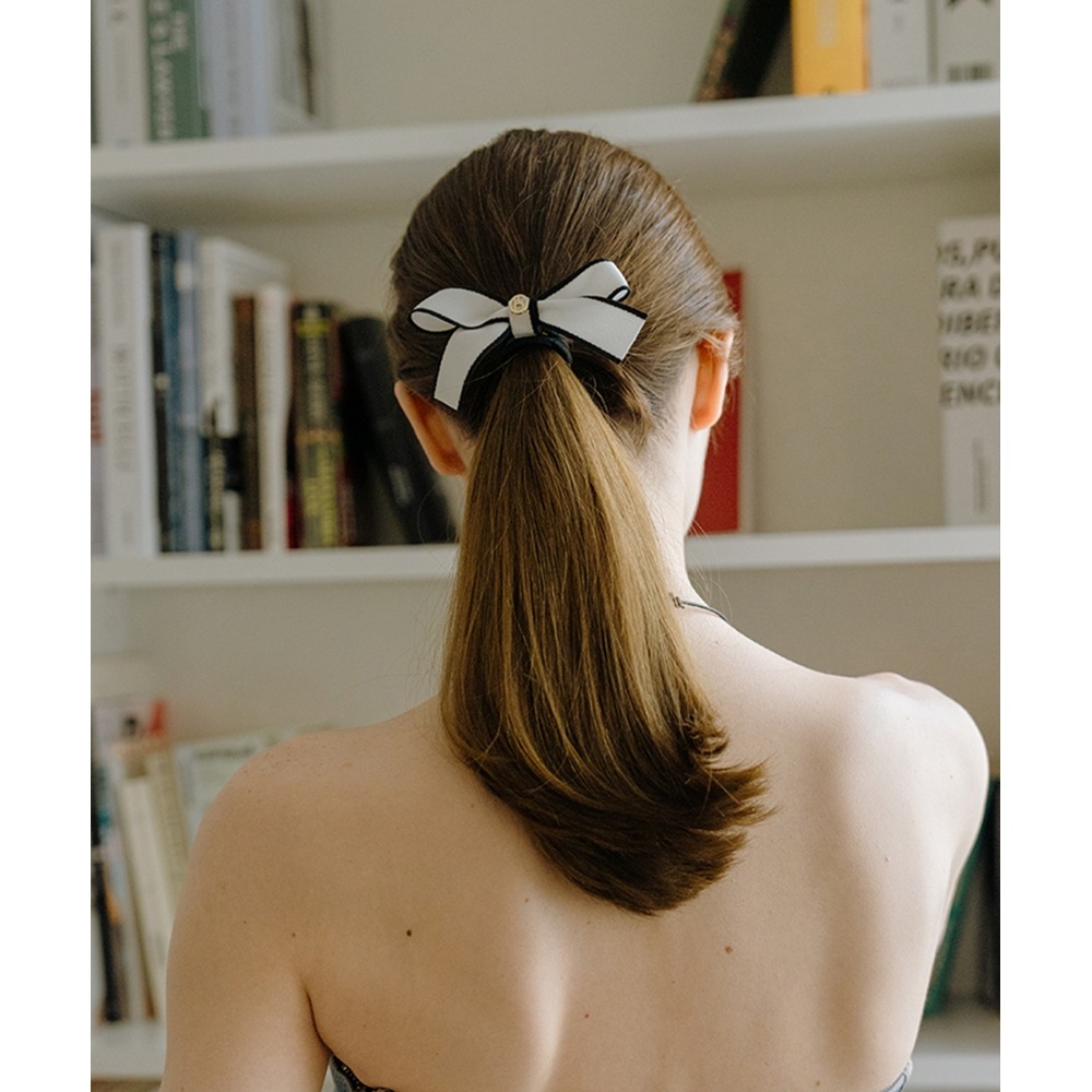 HAS 5/22 配送 HA042 Classic Ribbon hairband white o HAS 5/22 配送 HA042 Classic Ribbon hairband white o