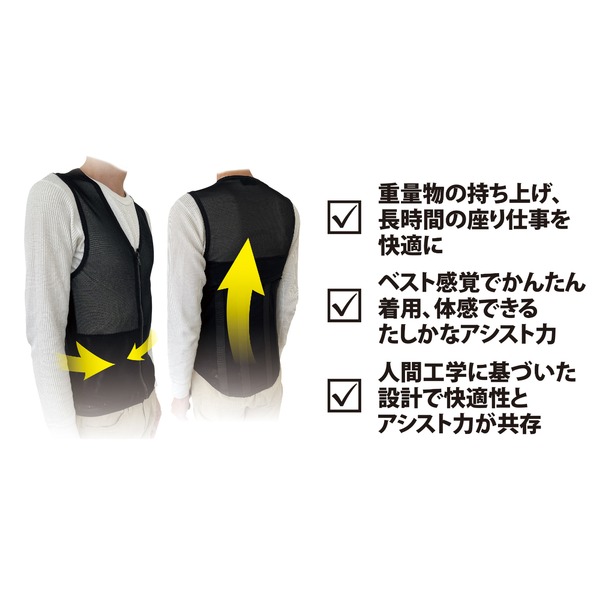 SIGNET シグネット 背中/腰向け 作業用背面サポートベスト