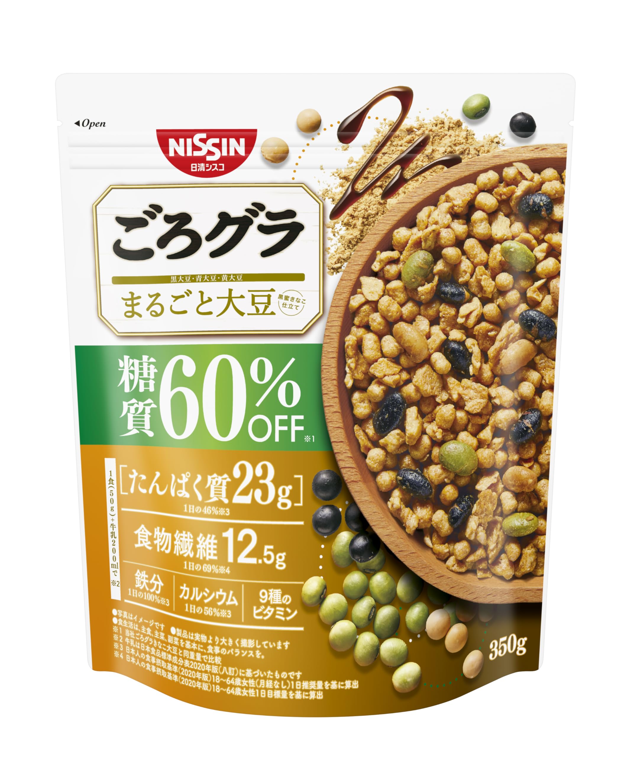 日清シスコ ごろグラ 糖質60%オフ まるごと大豆 350g×6袋 mdprevattcaulkingandwaterproofing.com