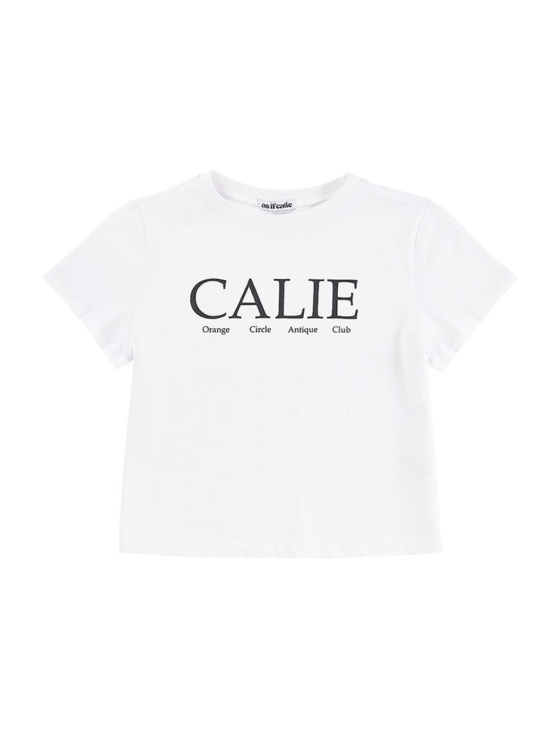 激安価格の ソンミ SUNMI 着用 CALIEロゴ半袖Tシャツ 2color_navy,white Tシャツ・カットソー 