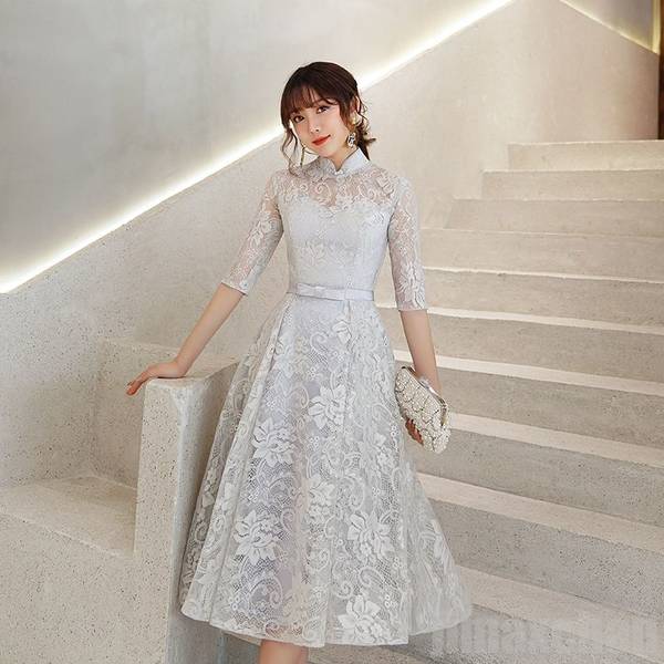 パーティードレス 結婚式 ドレス お呼ばれ 二次会 花嫁 ワンピース 同窓会 卒業式 披露宴 レース 演奏会 成人式 着痩せ 20代 グレー パーティードレス 結婚式 ドレス お呼ばれ 二次会 花嫁 ワンピース 同窓会 卒業式 披露宴 レース 演奏会 成人式 着痩せ 20代 グレー