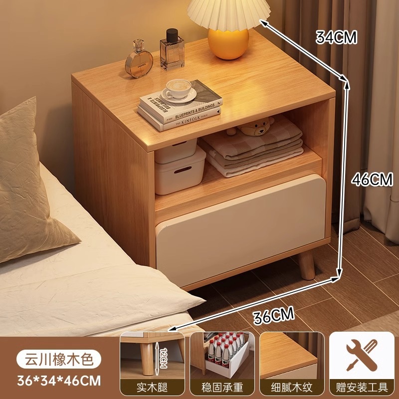 シンプルモダンサイドキャビネット寝室シンプルベッドサイド収納キャビネットレンタル収納キャビネット家庭用小型ベッドサイドキャビネット