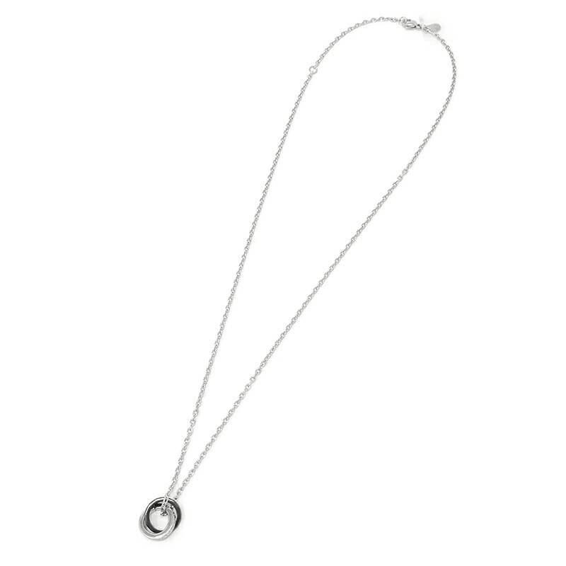 ライオンハート LH-1 タテガミ ダブルリング ネックレス フラグメント サージカルステンレス (シルバーxブラック) 金属アレルギー対応 03NE069BBK LION HEART メン ライオンハート LH-1 タテガミ ダブルリング ネックレス フラグメント サージカルステンレス (シルバーxブラック) 金属アレルギー対応 03NE069BBK LION HEART メン