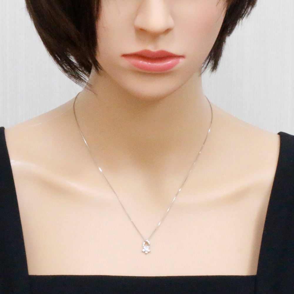 ネックレス Pt850プラチナ ダイヤモンド 中古 美品 ネックレス Pt850プラチナ ダイヤモンド 中古 美品