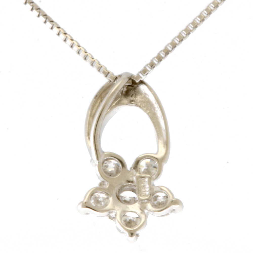 ネックレス Pt850プラチナ ダイヤモンド 中古 美品 ネックレス Pt850プラチナ ダイヤモンド 中古 美品