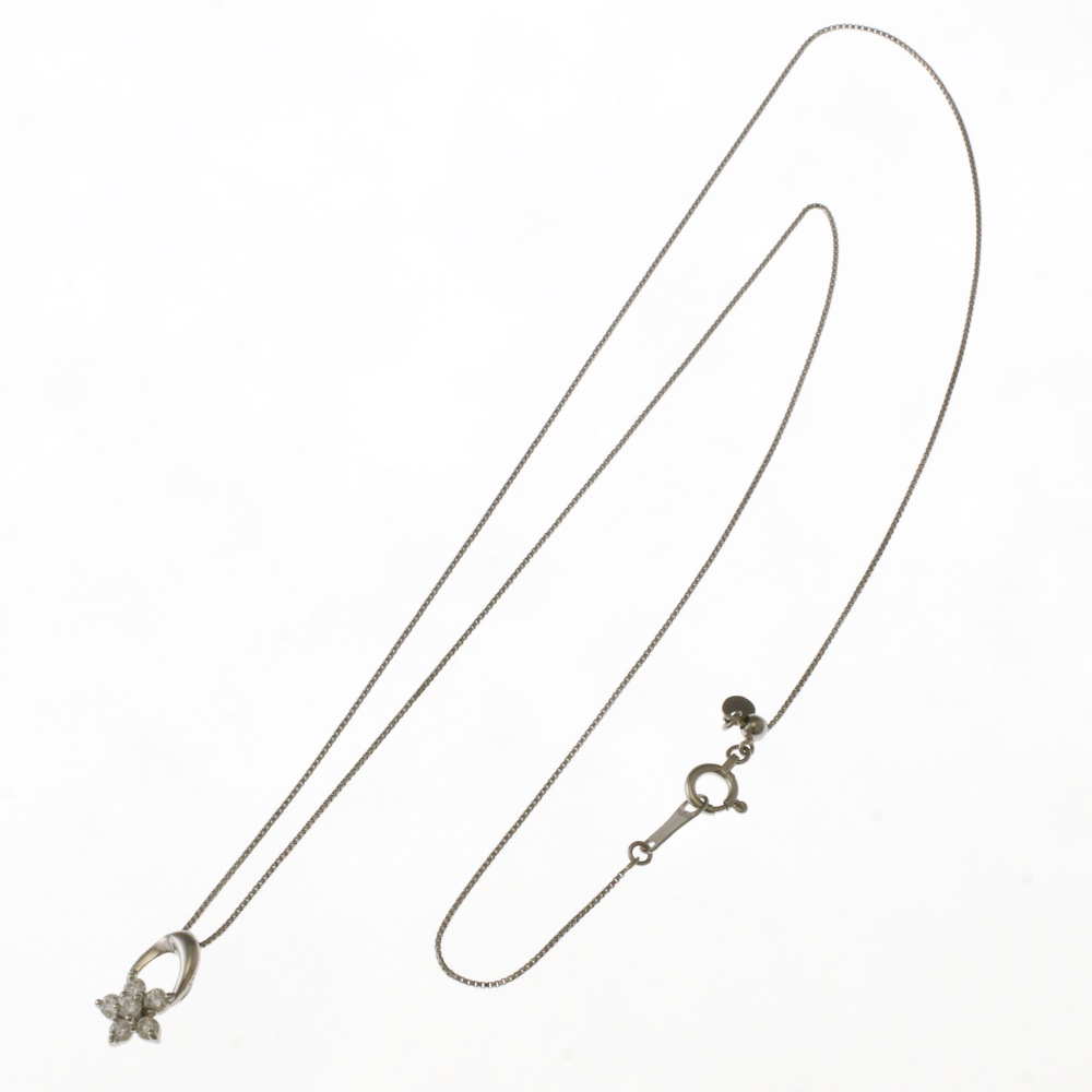ネックレス Pt850プラチナ ダイヤモンド 中古 美品 ネックレス Pt850プラチナ ダイヤモンド 中古 美品