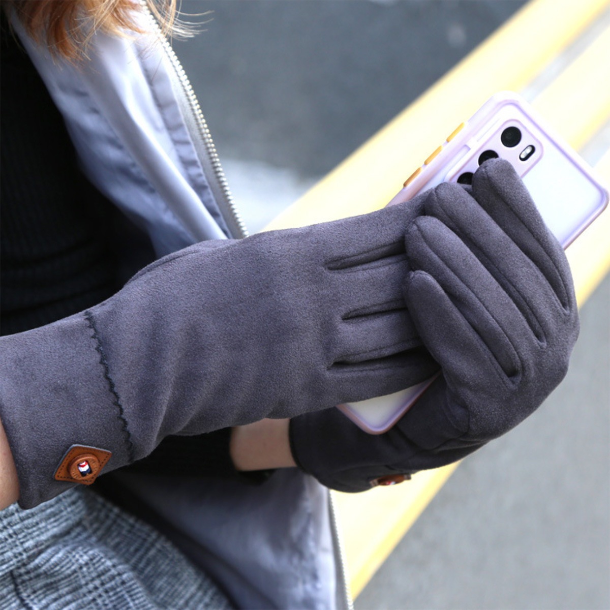 レディース スマホ手袋 Jphbk 01 スマートフォン対応手袋 手袋 グローブ 上質で快適 暖かい 防寒 冬用