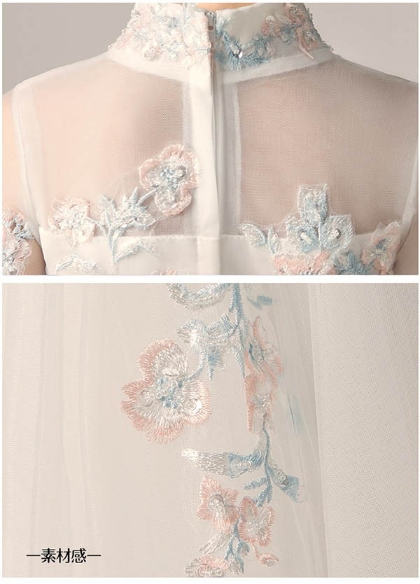 キッズ ドレス パーティー 五分袖 お姫様 ロング丈 透け感 レース ハイネック パフスリーブ ワンピース 子供ドレス ファスナータイプ 子どもドレス 女の子 Aライン フォーマル ステージ衣装 ピア キッズ ドレス パーティー 五分袖 お姫様 ロング丈 透け感 レース ハイネック パフスリーブ ワンピース 子供ドレス ファスナータイプ 子どもドレス 女の子 Aライン フォーマル ステージ衣装 ピア