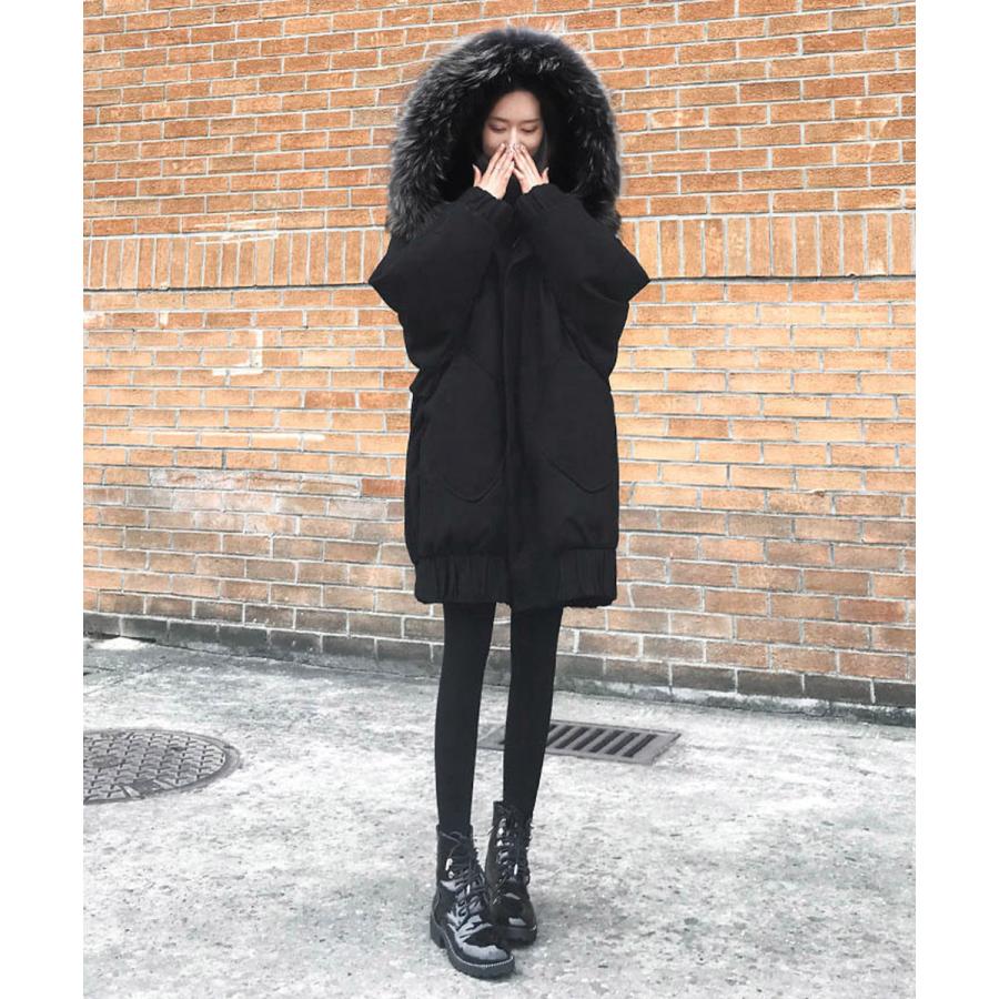 中綿ショートコートファー付きコート韓国風 中綿ショートコートファー付きコート韓国風