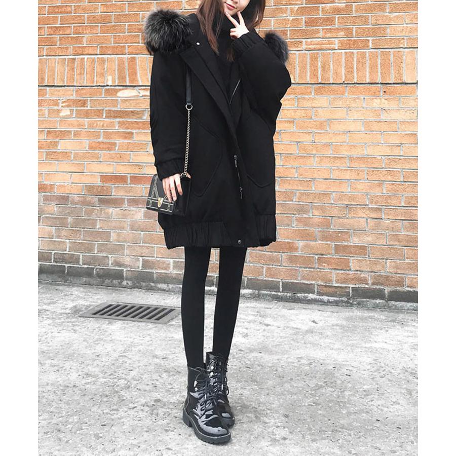 中綿ショートコートファー付きコート韓国風 中綿ショートコートファー付きコート韓国風