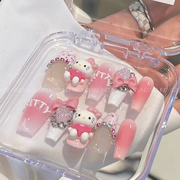 Qoo10] ハローキティネイルパーツネイルジュエリー