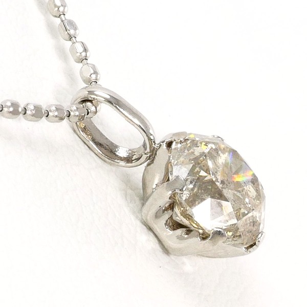 PT900 プラチナ PT850 ネックレス イエローダイヤ 0.7 約40cm ジュエリー 中古 PT900 プラチナ PT850 ネックレス イエローダイヤ 0.7 約40cm ジュエリー 中古