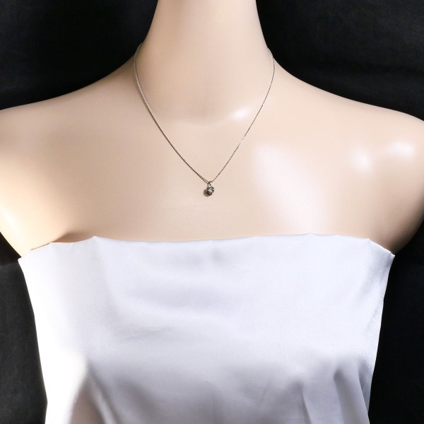 PT900 プラチナ PT850 ネックレス イエローダイヤ 0.7 約40cm ジュエリー 中古 PT900 プラチナ PT850 ネックレス イエローダイヤ 0.7 約40cm ジュエリー 中古