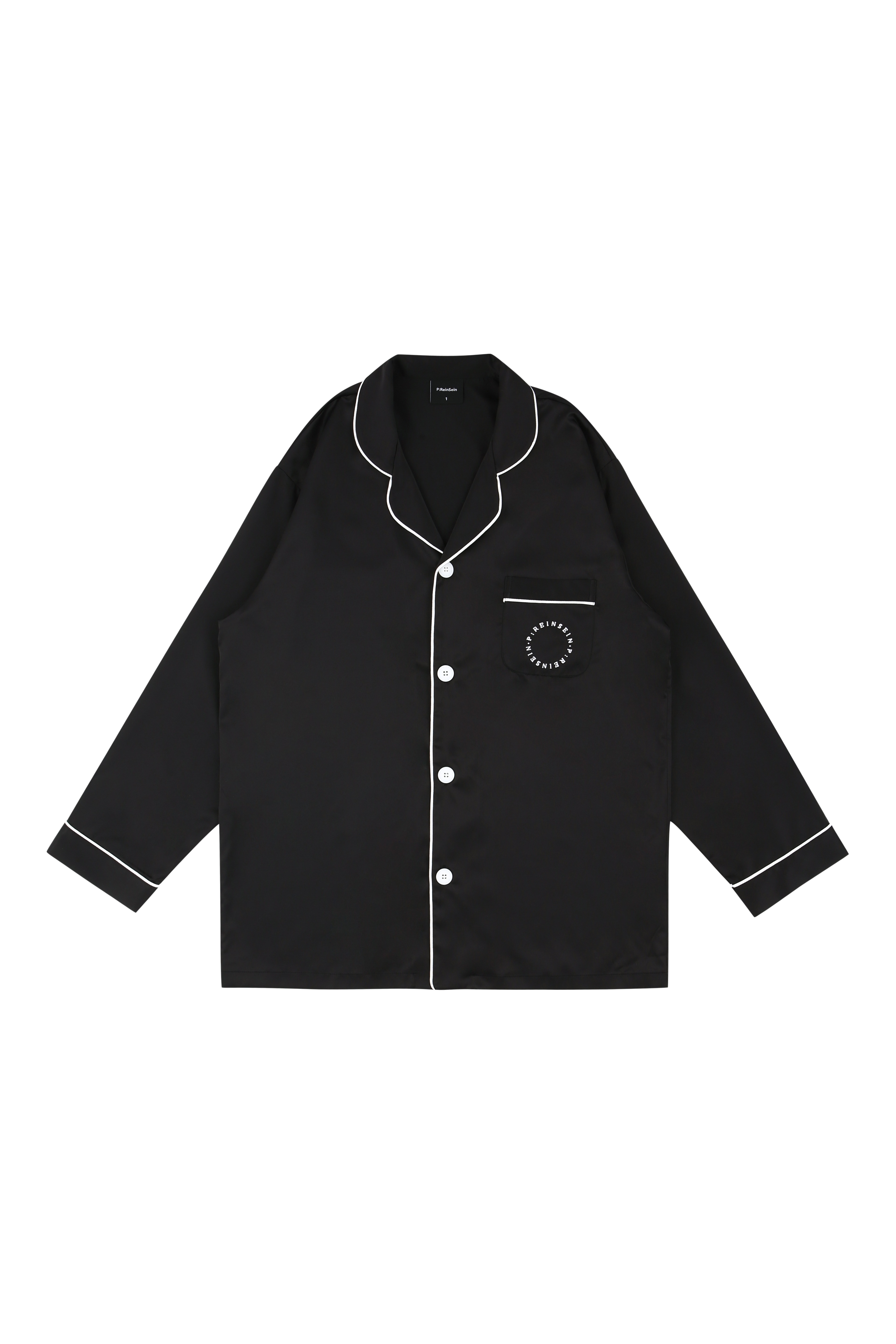 PRS블랙 실크 파자마 셋업 PRS블랙 실크 파자마 셋업