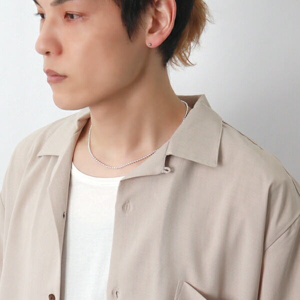 ボールチェーン 幅約2.5mm 45cm シルバー925 シルバーチェーン チェーンネックレス