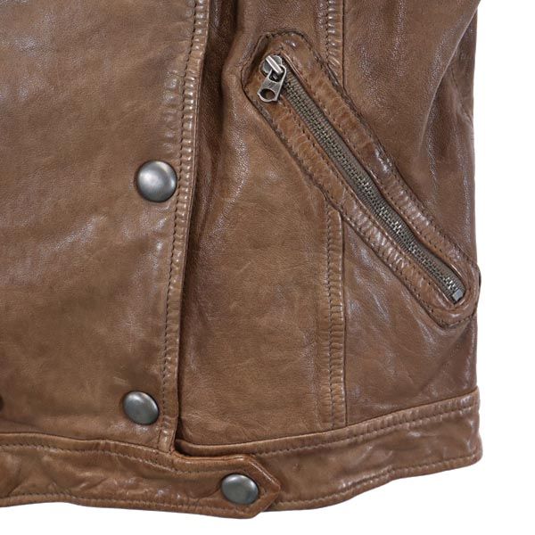 マルコポーロ レザージャケット 36 茶系 Marc Opolo レディース