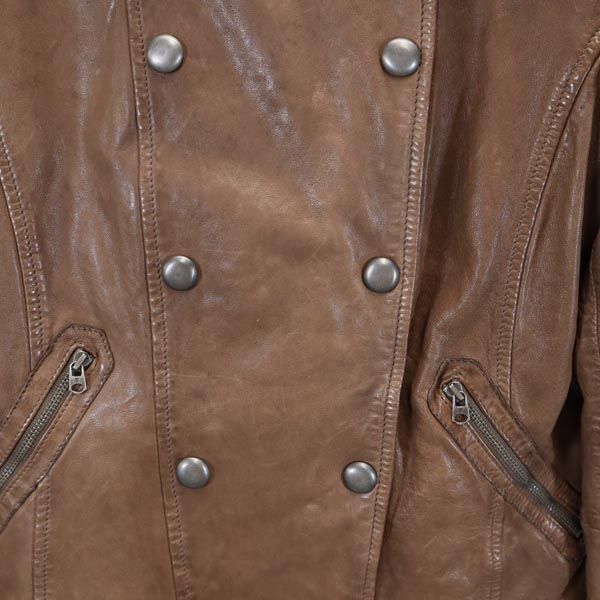 マルコポーロ レザージャケット 36 茶系 Marc Opolo レディース