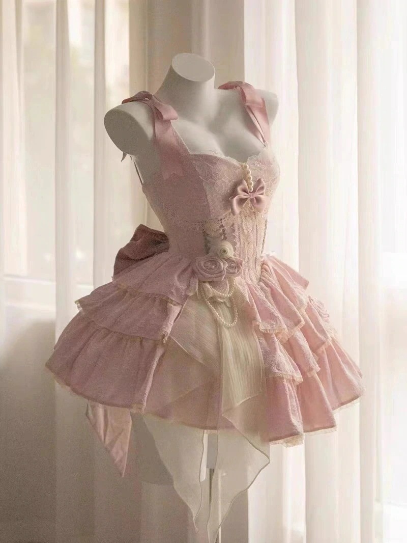 ロリータ分割ドッグショートロリータloスカート 妖精姫スカート ロリータ分割ドッグショートロリータloスカート 妖精姫スカート