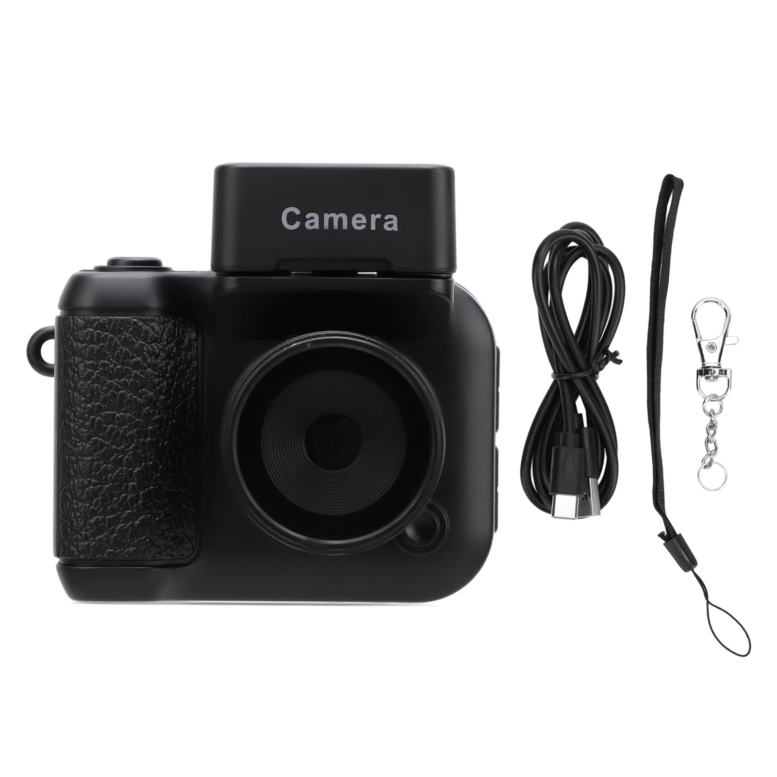 ミニカメラキーホルダー小型デジタルカメラ 1080P HD 2MP カラースクリーンと充電式ベース付き懐中電灯内蔵マイクロ親指ビデオカメラ DV DVR キッズティーン学生ギフト用