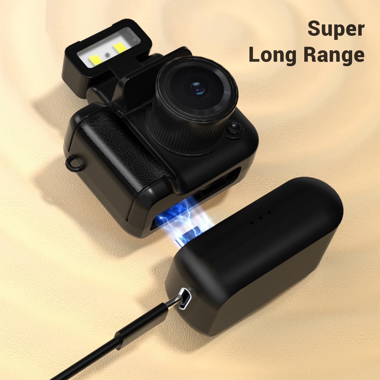 ミニカメラキーホルダー小型デジタルカメラ 1080P HD 2MP カラースクリーンと充電式ベース付き懐中電灯内蔵マイクロ親指ビデオカメラ DV DVR キッズティーン学生ギフト用