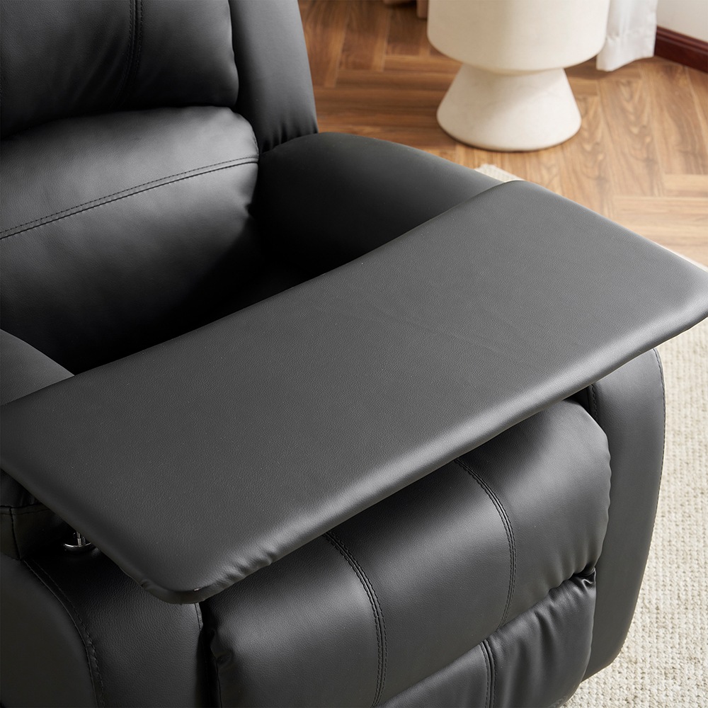 リクライニングチェア テーブル付き リクライニングソファ 1人掛け 電動 リクライニング ファブリック オットマン一体型 パーソナルチェアー 電動ソファ 耐圧分散 リクライニングチェア 一人暮らし 【