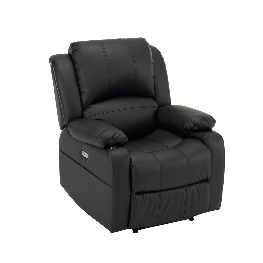 リクライニングチェア テーブル付き リクライニングソファ 1人掛け 電動 リクライニング ファブリック オットマン一体型 パーソナルチェアー 電動ソファ 耐圧分散 リクライニングチェア 一人暮らし 【