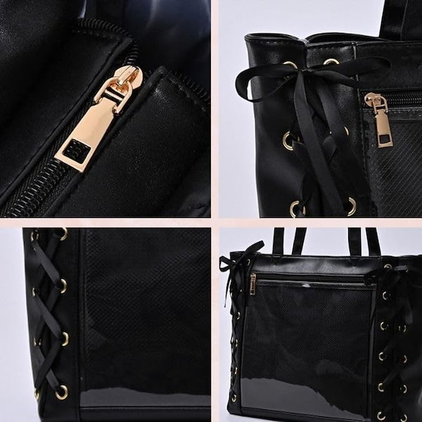 シャオロン　痛バセット 呜咚小铺】レースアップサテン痛バッグ【推し活グッズ】 | G.triGer