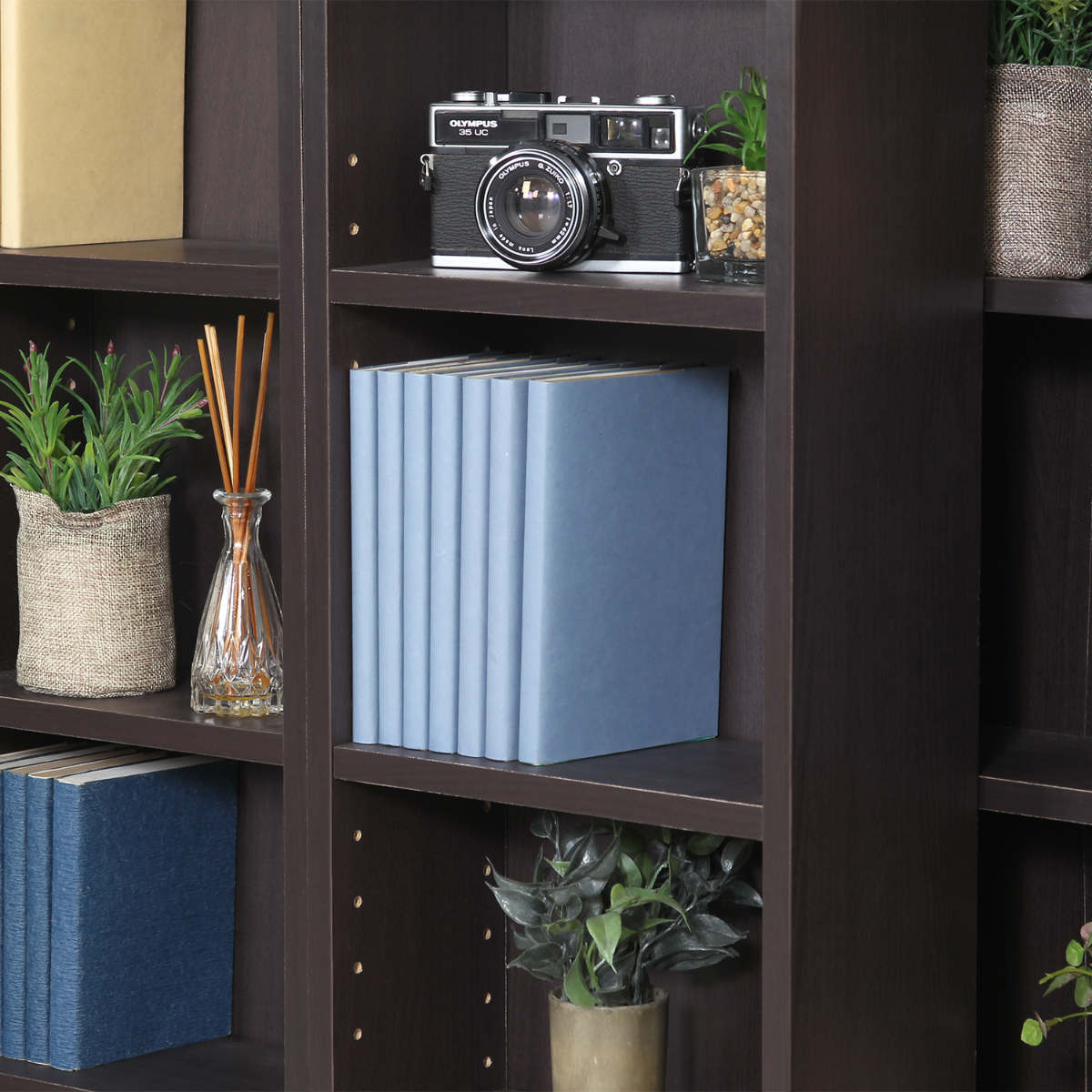 スライド本棚 幅89cm 4段 ダブルスライド 大容量収納 本棚 コミックラック シェルフ ブックシェルフ ラック スリム 収納 省スペース ブックラック スリムラック スライド 壁面収納