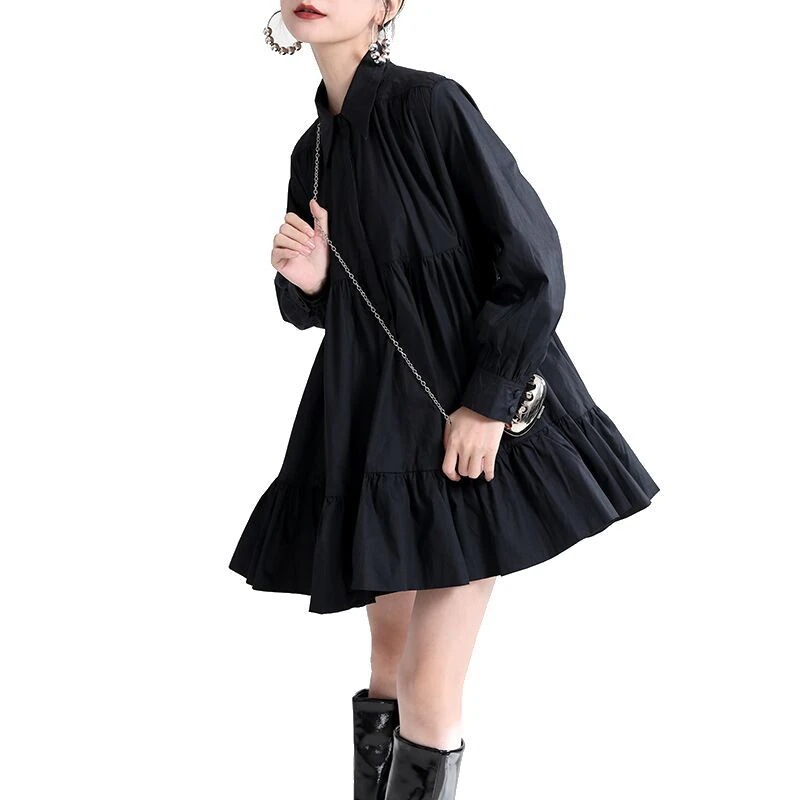 ワンピースキャミワンピース 長袖 ワンピース ゆったり ワンピース 韓国ファッション キャミワンピース日系 シャツ 2022春新作 レディース トップス ワンピースキャミワンピース 長袖 ワンピース ゆったり ワンピース 韓国ファッション キャミワンピース日系 シャツ 2022春新作 レディース トップス