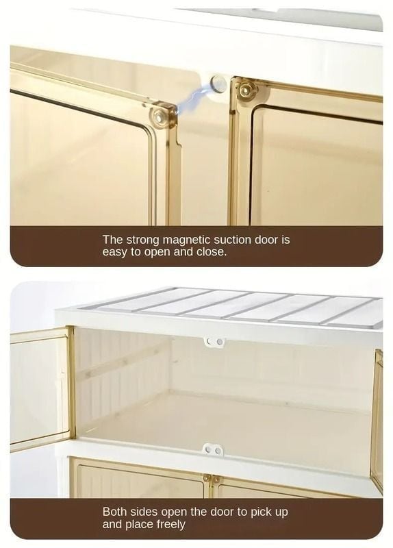 シューズ ラック 6段 折りたたみ おしゃれ かわいい 北欧 24足 収納 下駄箱 靴箱 大容量 玄関 スリム マグネット開閉 白 ホワイト 4-7 シューズ ラック 6段 折りたたみ おしゃれ かわいい 北欧 24足 収納 下駄箱 靴箱 大容量 玄関 スリム マグネット開閉 白 ホワイト 4-7