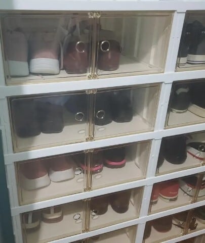 シューズ ラック 6段 折りたたみ おしゃれ かわいい 北欧 24足 収納 下駄箱 靴箱 大容量 玄関 スリム マグネット開閉 白 ホワイト 4-7 シューズ ラック 6段 折りたたみ おしゃれ かわいい 北欧 24足 収納 下駄箱 靴箱 大容量 玄関 スリム マグネット開閉 白 ホワイト 4-7