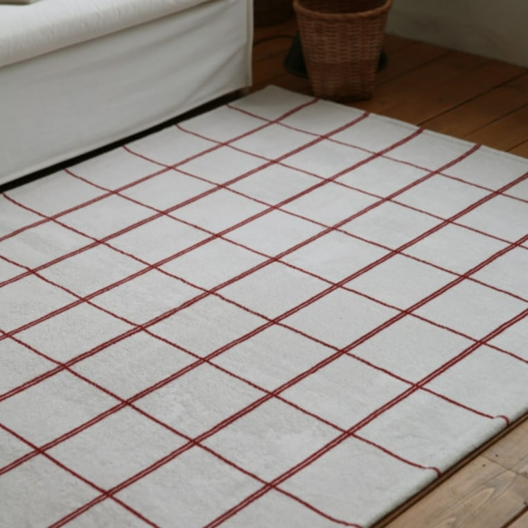 ザフリッグ) frigg Toffee Grid Washable RUG-100X150 ラグマット