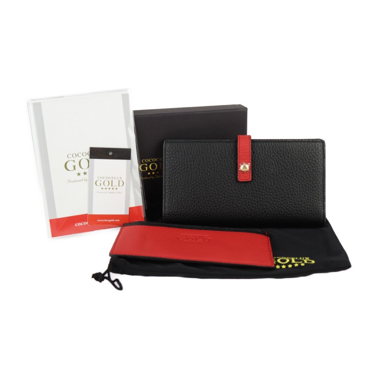 新品未使用展示品 COCOCELUX GOLD ココセリュックス ゴールド 長財布 205DA0292 ヘラクレスシュリンク 長財布 フラグメントケース付き シュリンクレザー 【本物保証】