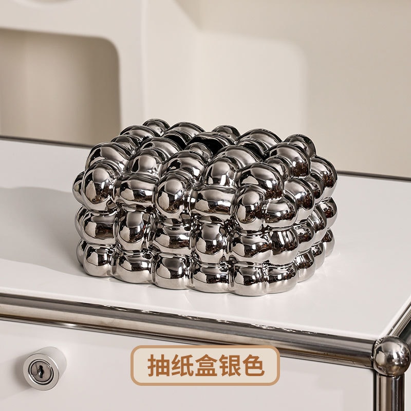 メガ割 北セラミックティッシュボックスリビング用抽出式ペーパーボックス軽贅沢アイデアマシュマロ洗顔タオル収納ボックス福袋