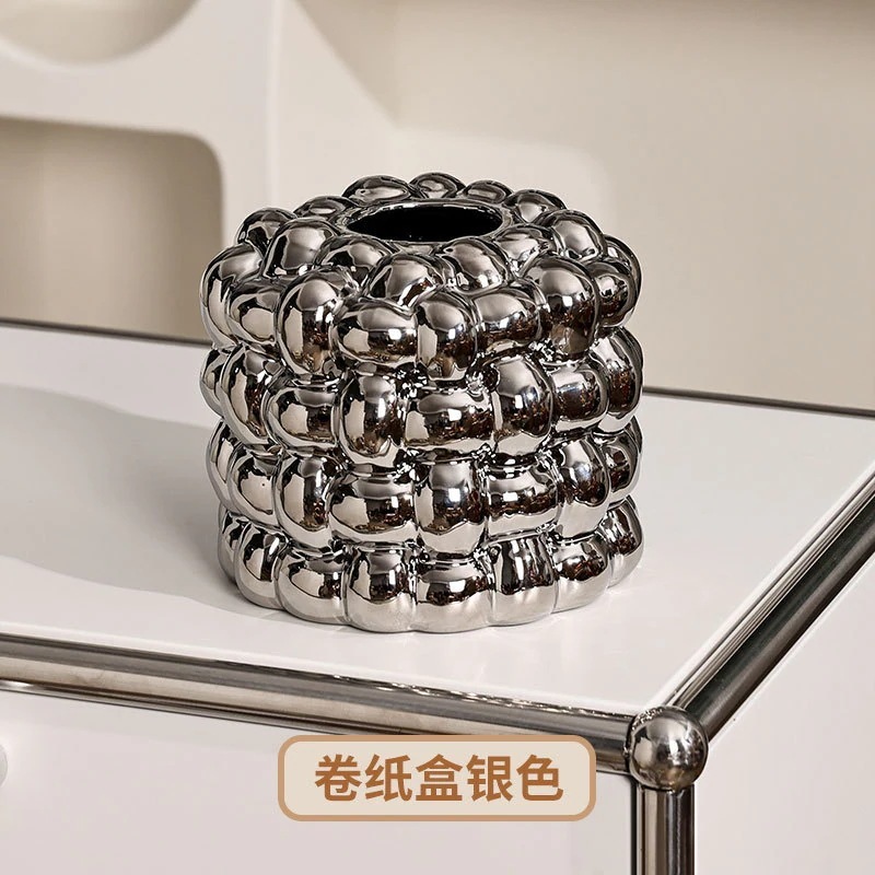 メガ割 北セラミックティッシュボックスリビング用抽出式ペーパーボックス軽贅沢アイデアマシュマロ洗顔タオル収納ボックス福袋