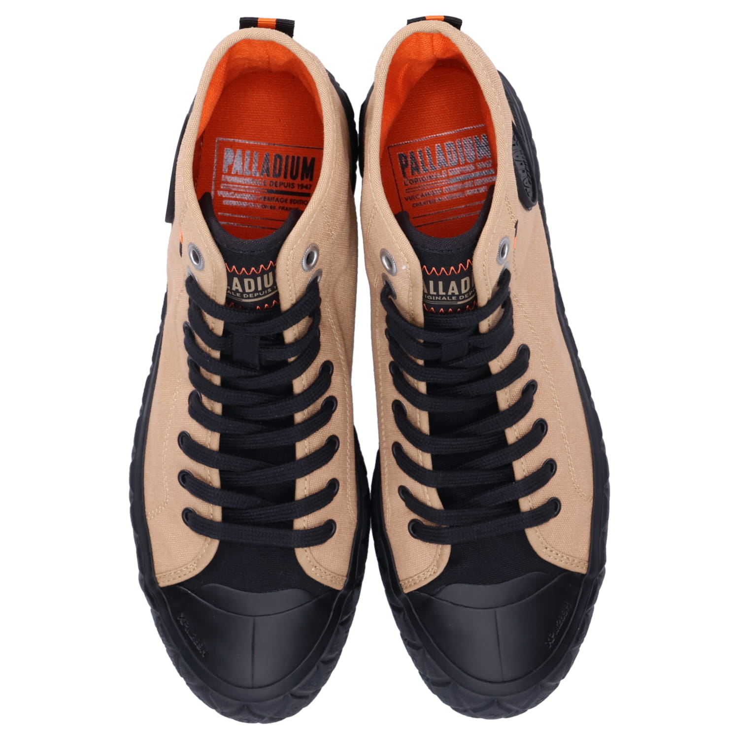 スニーカー パラ エース キャンバス ミッド メンズ ベージュ 77015 スニーカー パラ エース キャンバス ミッド メンズ ベージュ 77015