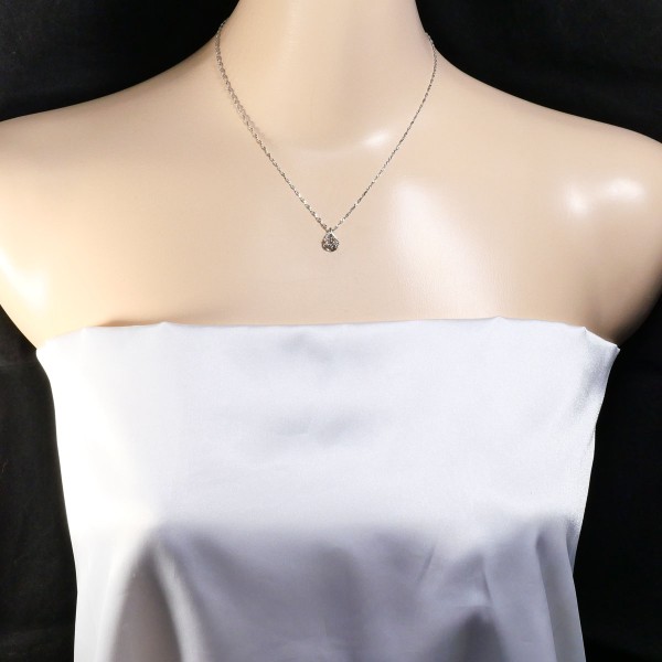 PT900 プラチナ PT850 ネックレス ダイヤ 0.18 約40cm ジュエリー 中古 PT900 プラチナ PT850 ネックレス ダイヤ 0.18 約40cm ジュエリー 中古