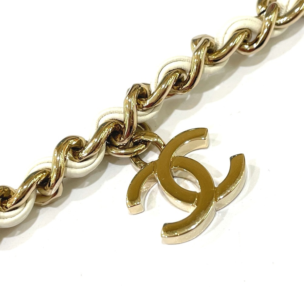 ショルダーバッグ フラップ ポシェット CC ココマーク カバン チェーン レザー ホワイトレッド ショルダーバッグ フラップ ポシェット CC ココマーク カバン チェーン レザー ホワイトレッド