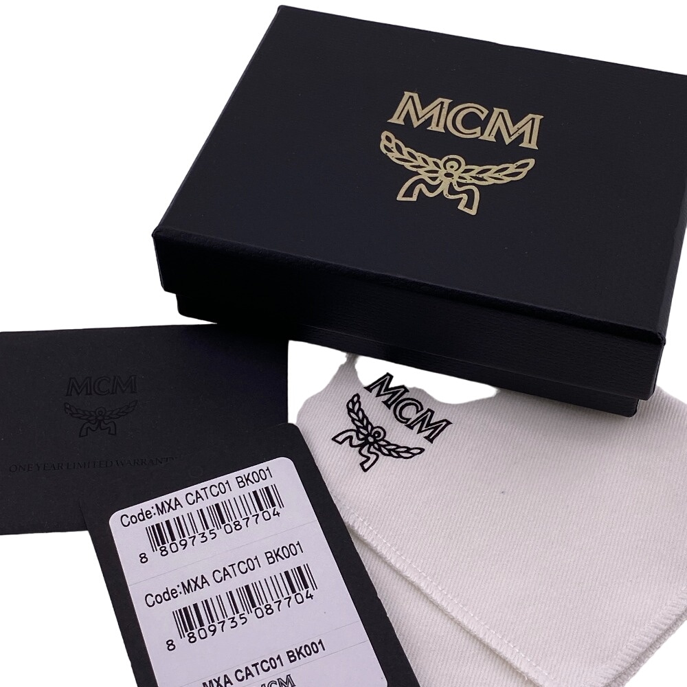エムシーエム MCM カードケース ロゴ パスケース MXACATC01 ブラック