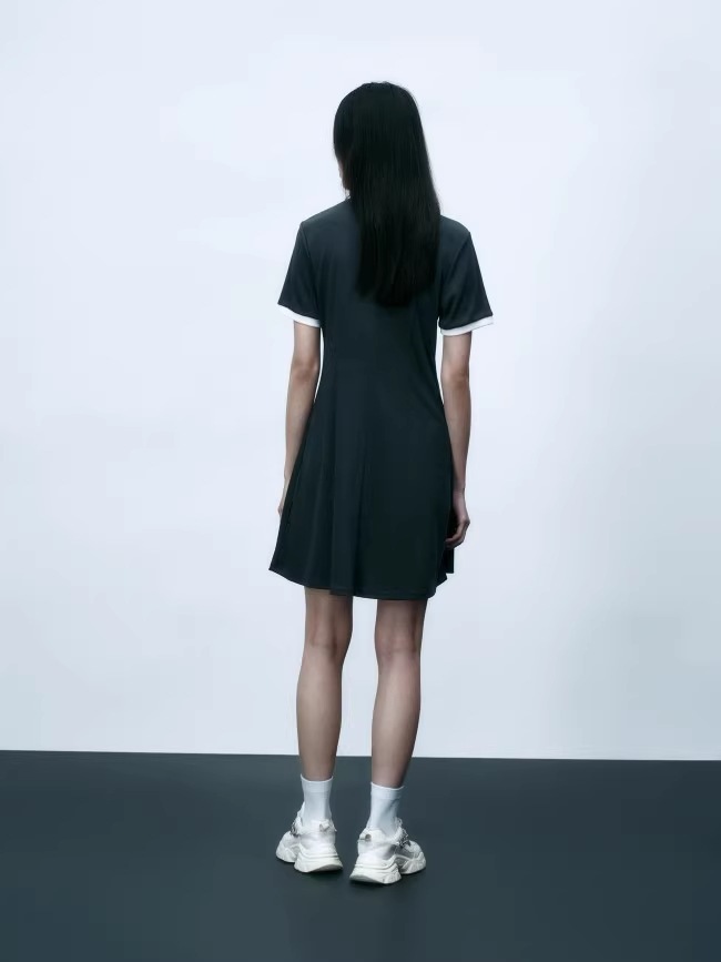 夏 婦人服 アメリカン カレッジ スタイル レター プリント プリーツ ポロ ドレス 学生風 個性的 ワンピース ミニ ミニ丈 ショート ショート丈 袖あり 半袖 Vネック 襟付き シンプル 大人 夏 婦人服 アメリカン カレッジ スタイル レター プリント プリーツ ポロ ドレス 学生風 個性的 ワンピース ミニ ミニ丈 ショート ショート丈 袖あり 半袖 Vネック 襟付き シンプル 大人