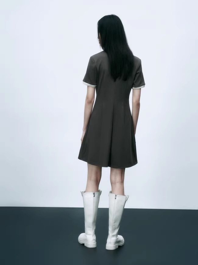 夏 婦人服 アメリカン カレッジ スタイル レター プリント プリーツ ポロ ドレス 学生風 個性的 ワンピース ミニ ミニ丈 ショート ショート丈 袖あり 半袖 Vネック 襟付き シンプル 大人 夏 婦人服 アメリカン カレッジ スタイル レター プリント プリーツ ポロ ドレス 学生風 個性的 ワンピース ミニ ミニ丈 ショート ショート丈 袖あり 半袖 Vネック 襟付き シンプル 大人