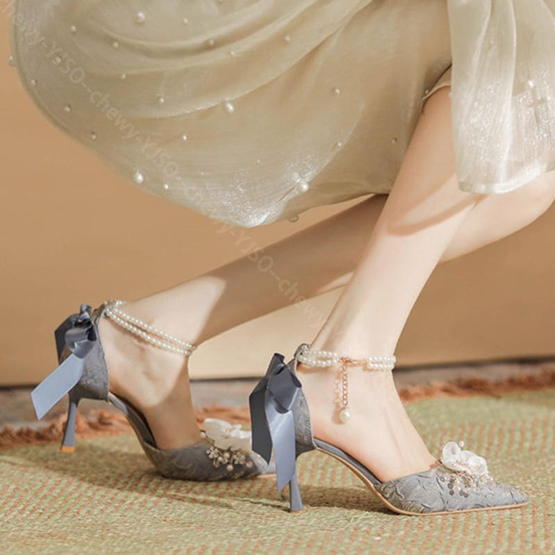 1000円OFFクーポン ホワイト薔薇 パンプス パールアンクル 花嫁系 ポインテッドトゥ レース ピンヒール リボン フラワー ハイヒール レディース エレガント デート ロリータ 四季通用 茶話会 1000円OFFクーポン ホワイト薔薇 パンプス パールアンクル 花嫁系 ポインテッドトゥ レース ピンヒール リボン フラワー ハイヒール レディース エレガント デート ロリータ 四季通用 茶話会