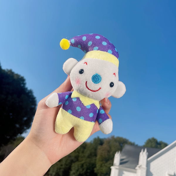 Qoo10] ピエロサーカスかわいいキーホルダーぬいぐ