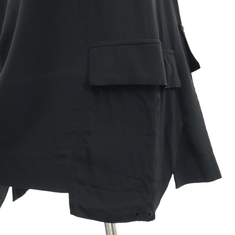リックオウエンス イタリア製 シルクブレンド ノースリーブ 膝丈ワンピース 6 黒 Rick Owens レディース リックオウエンス イタリア製 シルクブレンド ノースリーブ 膝丈ワンピース 6 黒 Rick Owens レディース