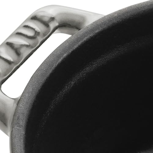 staub ストウブ ミニ ピコ ココット ラウンド グレー 10cm 小さい 両手 鋳物 ホーロー 鍋 【日本正規販売品】 La Cocotte Round 40500-106